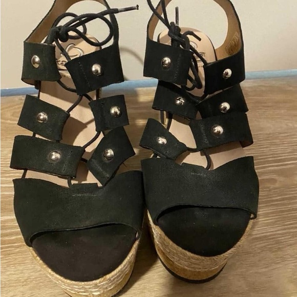 Kanna Black Espadrille Sandals - Picture 4 of 4